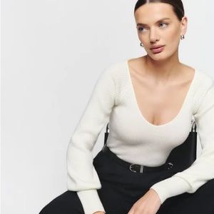 NWT Reformation Hart Cashmere Sweater small